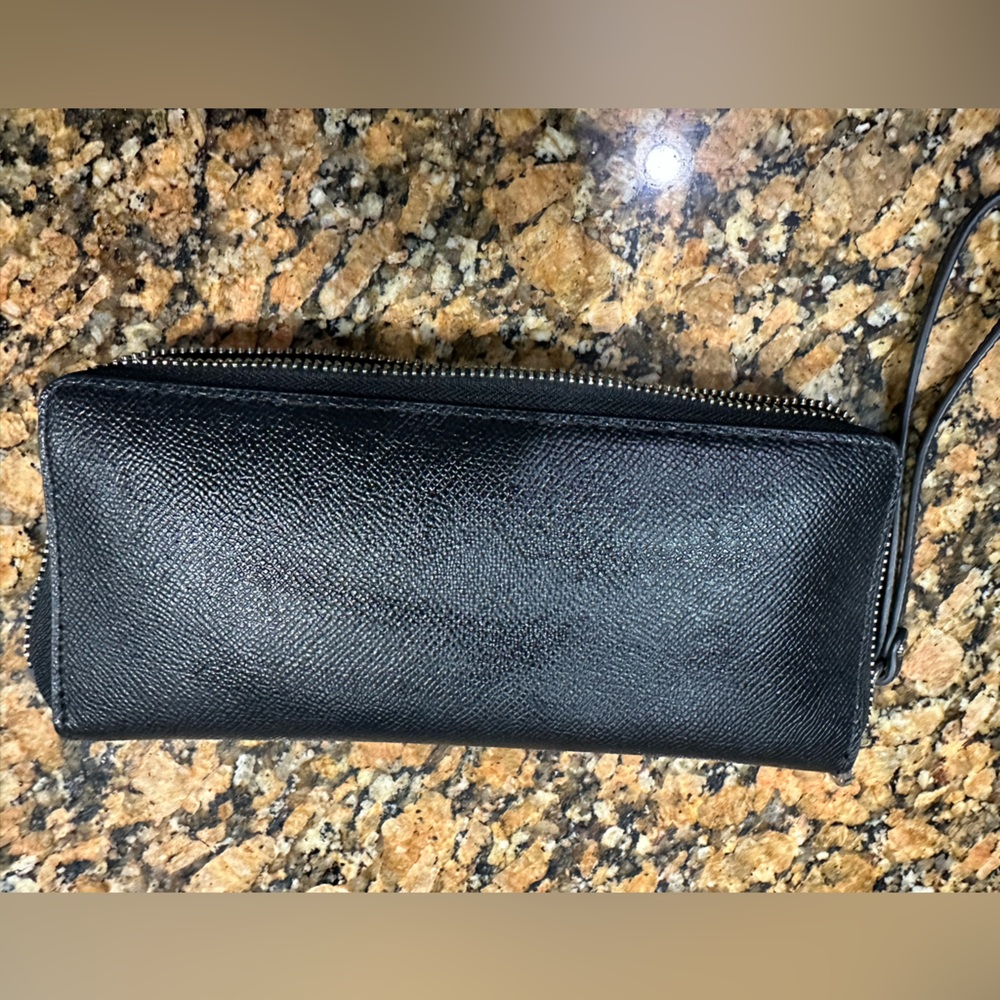 Michael Kors Textured Black Wristlet - Picture 2 of 4